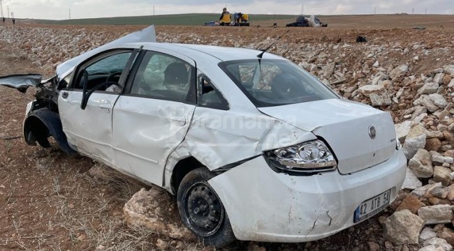 Karaman'daki feci kazada 2 ölü 1 yaralı
