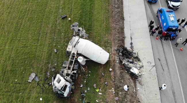 Beton mikserinin çarptığı araçta Sinan Tezel öldü