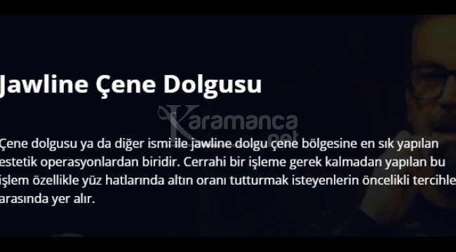 Çene Dolgusu Hizmeti Nedir?