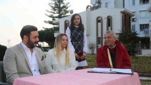 Depremzede Güliz ve Emre çifti dünya evine girdi