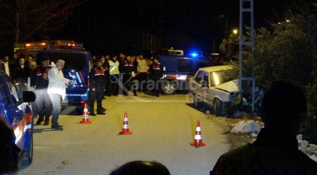 Elektrik direğine çarpan otomobilde Ali Gürsoy öldü