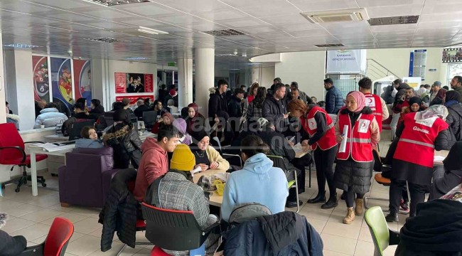 Karaman'da başlatılan kan bağışına yoğun ilgi