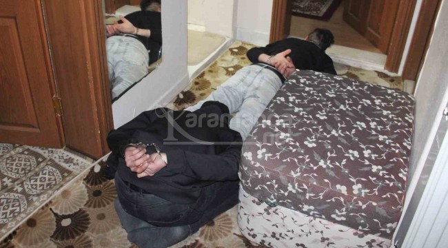 Karaman'daki şafak operasyonunda 12 gözaltı