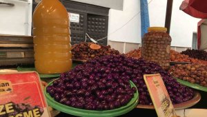 Mor zeytin ve asma yaprağı salamurasına yoğun ilgi