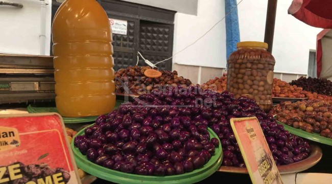 Mor zeytin ve asma yaprağı salamurasına yoğun ilgi