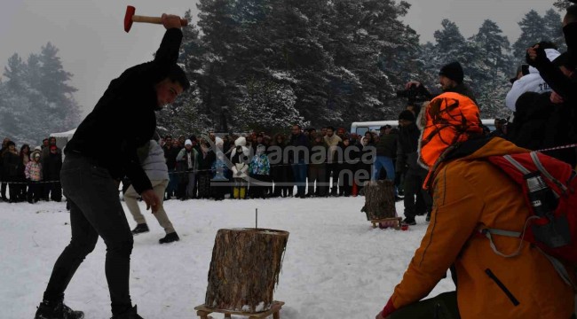 Yayla kış festivaline büyük ilgi, 10 bin kişi ziyaret etti