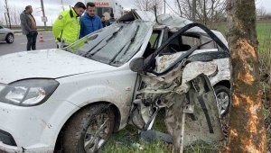 Ağaca çarpan otomobilde Suat Karanfiloğlu öldü