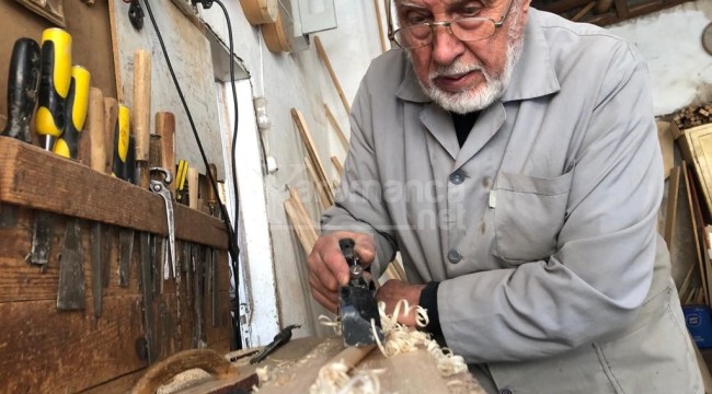 İlçenin emektar marangozu 70 yıldır mesleğini icra ediyor