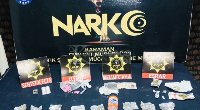 Karaman'da uyuşturucu operasyonu: 3 tutuklama