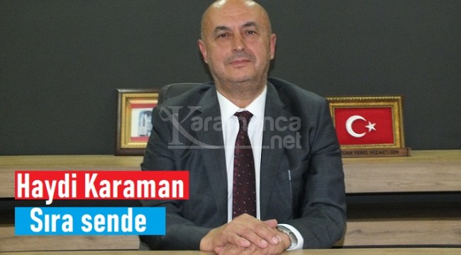 Başkan Yıldızbaş: ''Haydi Karaman, sıra sende''