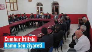 Cumhur İttifakı, Kamu Sen temsilcileri ile bir araya geldi