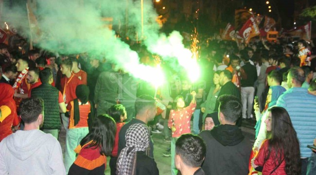 Galatasaray'ın şampiyonluğu Karaman'da coşkuyla kutlandı
