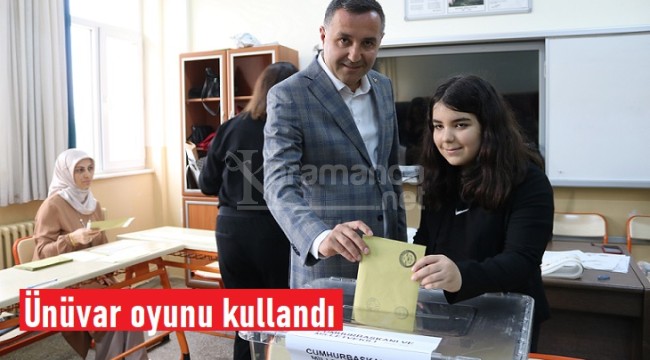 Mahmut Ünüvar oyunu kullandı