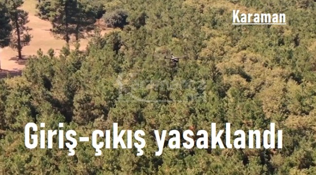 Karaman'da ormanlık alanlara giriş çıkış yasaklandı