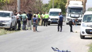 Karaman'da otobüsün çarptığı bisikletli çocuk ağır yaralandı