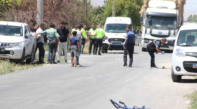 Karaman'da otobüsün çarptığı bisikletli çocuk ağır yaralandı