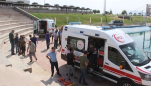 İki kardeş suni gölette boğulma tehlikesi geçirdi, birinin durumu ağır