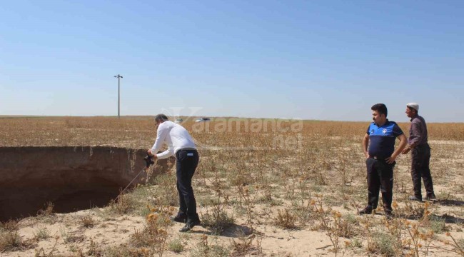 20 metre çapında yeni bir obruk meydana geldi