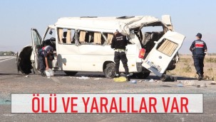 Köye giden minibüs devrildi, ölü ve yaralılar var