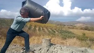 Köyde meyve ağaçları için su ararken gaz buldular, boşa akıyor