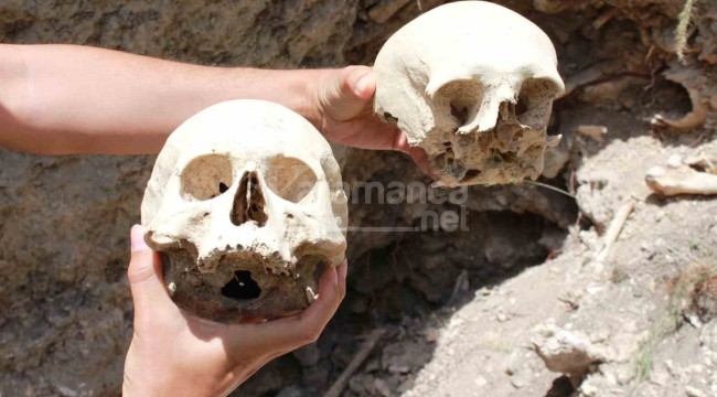 Toplu gömüldüğü iddia edilen insan kemikleri ortaya çıktı