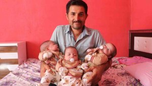 Yuvaları yıkılan aile üçüz bebekleriyle yeniden hayata tutundu