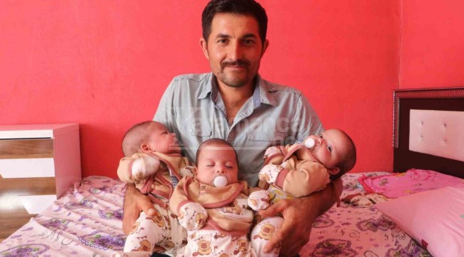 Yuvaları yıkılan aile üçüz bebekleriyle yeniden hayata tutundu