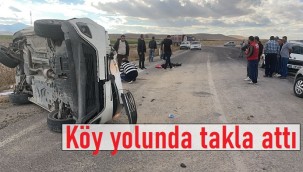 Takla atan araçta 3 yaralı