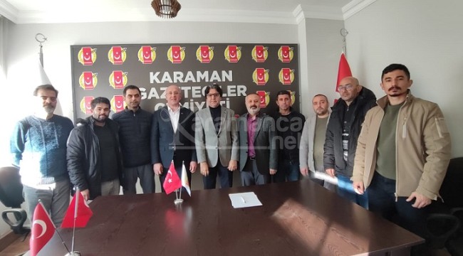 AK Parti Heyetinden Karaman Gazeteciler Cemiyetine Ziyaret