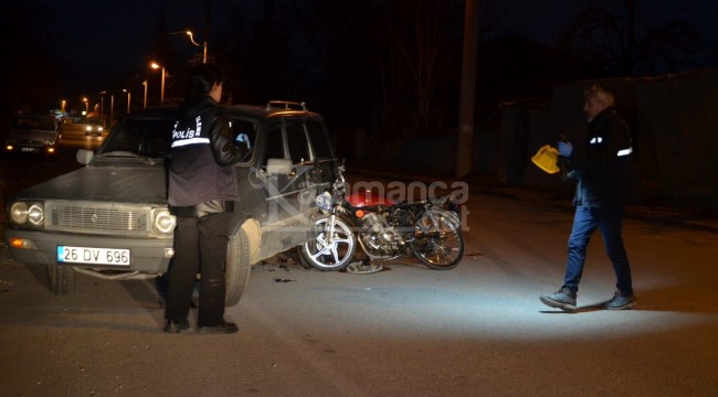 Ereğli'de otomobille motosiklet çarpıştı: 1 yaralı