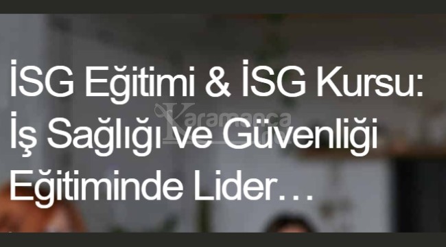 İstanbul İSG Kursu