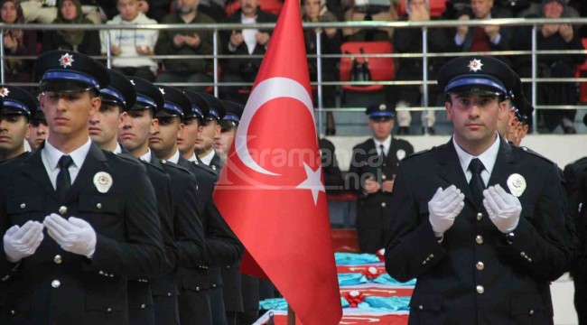Karaman POMEM'de 373 polis adayı mezun oldu