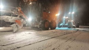 Alacabel'de kar yağışı başladı