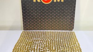 Doğu Roma İmparatorluğu'na ait 866 adet altın sikke ele geçirildi