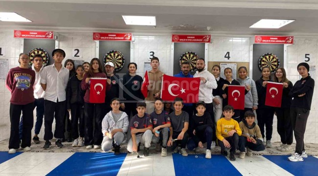 Karaman'da şehit anısına dart turnuvası düzenlendi