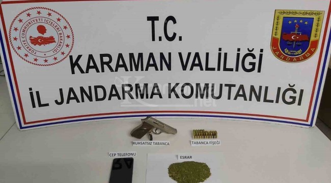 Karaman'da uyuşturucu operasyonu: 1 gözaltı