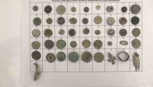 Bizans ve Roma dönemlerine ait 46 eser ele geçirildi