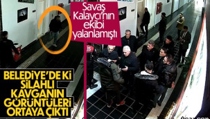 Karaman Belediyesi'ndeki silahlı kavganın görüntüleri