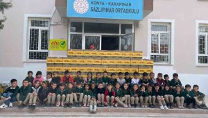 Karapınar'da öğrencilerden ihtiyaç sahiplerine destek