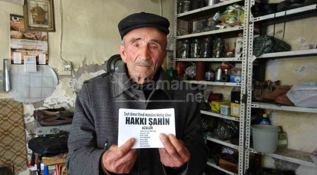 Kentin 83 yaşındaki en yaşlı muhtar adayı azmiyle örnek oluyor