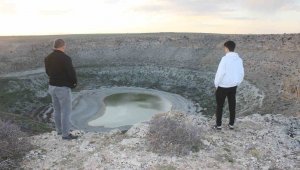 Meyil Obruk Gölü kuraklık nedeniyle kurudu