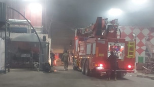 OSB'deki yangın büyümeden söndürüldü