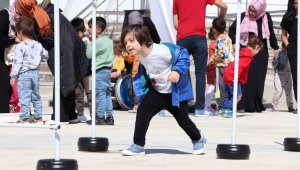 Karaman'da özel öğrencilere spor malzemesi dağıtıldı