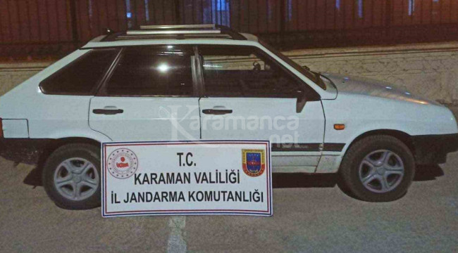 Mersin'den çalınan otomobil Karaman'da bulundu