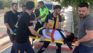 Karaman'da motosiklet ile bisikletin karıştığı kazada 2 kişi yaralandı