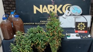 Kenevir yetiştirmek için evinin balkonuna gizli sera kurdu