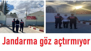 Karaman'da jandarma göz açtırmıyor