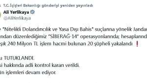 6 ilde 'Siberağ-14' operasyonları: 9 tutuklama