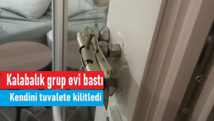 Karaman'da evi basılan kadın kendisini tuvalete kilitledi