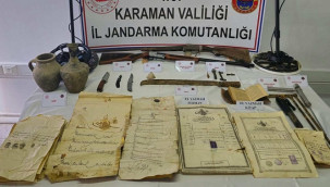 El yazması kitaplarla birlikte küpler ele geçirildi